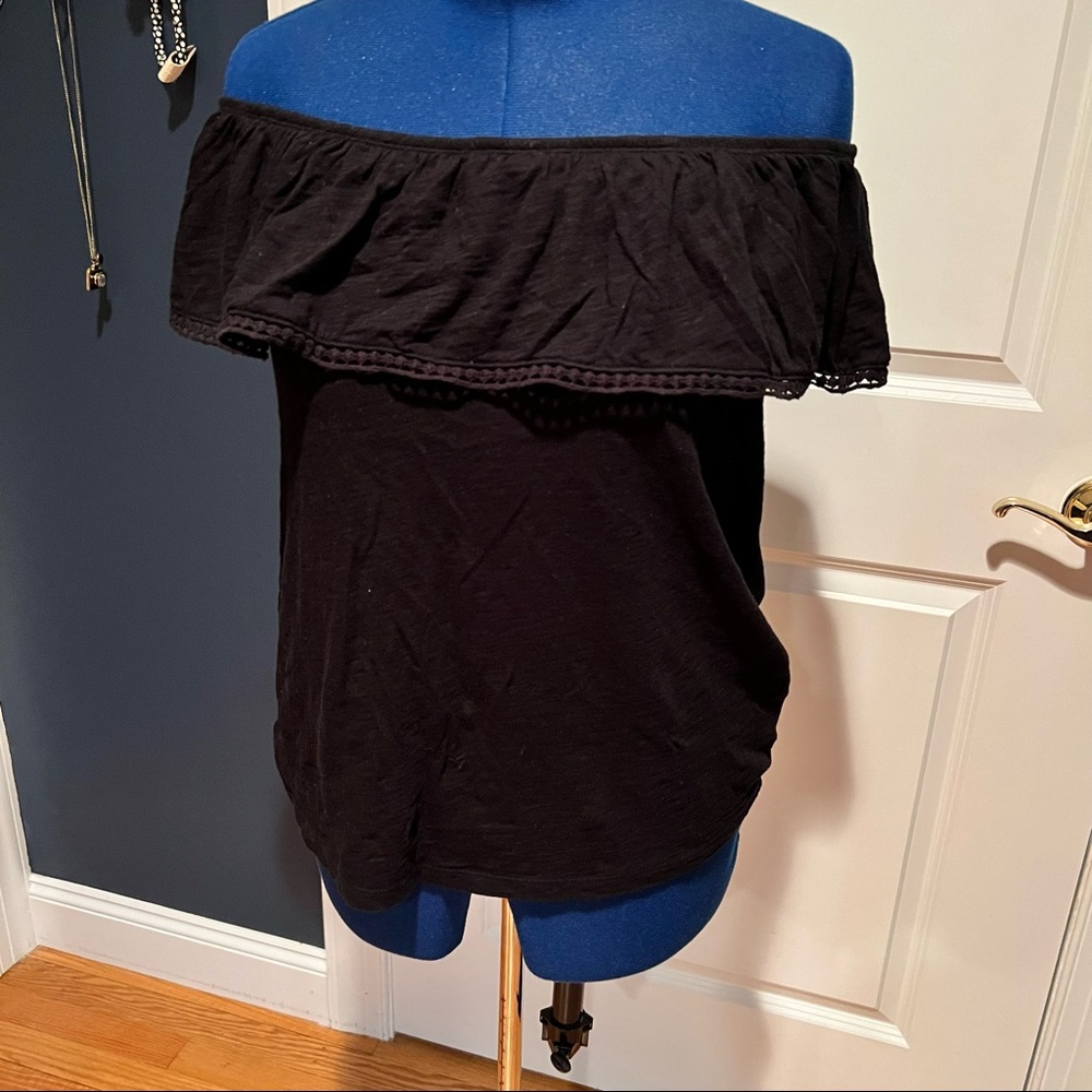 Old Navy Off Shoulder Black Top